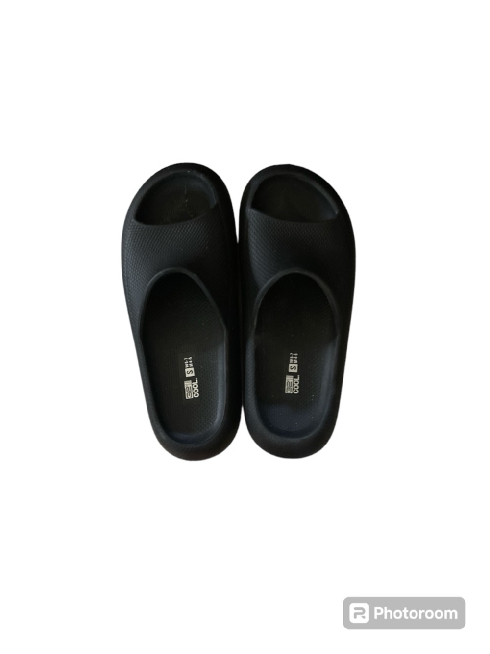 Black Slip-On Foam Slides NWOT
